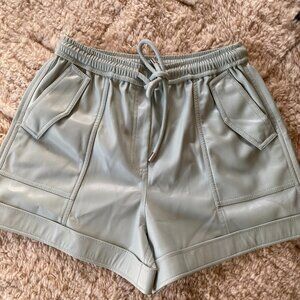 NWT SIMKHAI Faux Leather Doah Shorts - S
